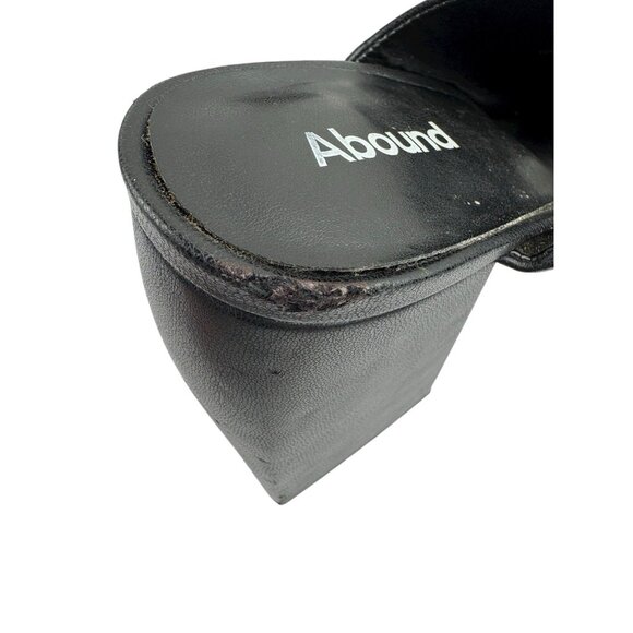 *Vtg 90s Y2K Abound Nevada Chunky Platform Heels Womens 7.5 Black Friends Phoebe - Picture 12 of 14